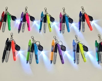 Badge Reel Accessories, Mini Pen, Keychain, Nurse Marker, Mini Light, Mini Marker, Nurse Doctor Badge Reel- Colorful Badge Nurse Badge- RN