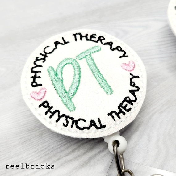 Physical Therapy Feltie PTA Badge Reel Orthopedic Feltie Badge