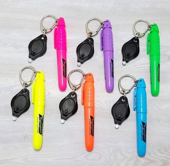 Badge Reel Accessories-mini Highlighter LED Light Badge Reel Colorful ID  Name Badge Clip Nurse Badge RN Badge Nurse Gift 