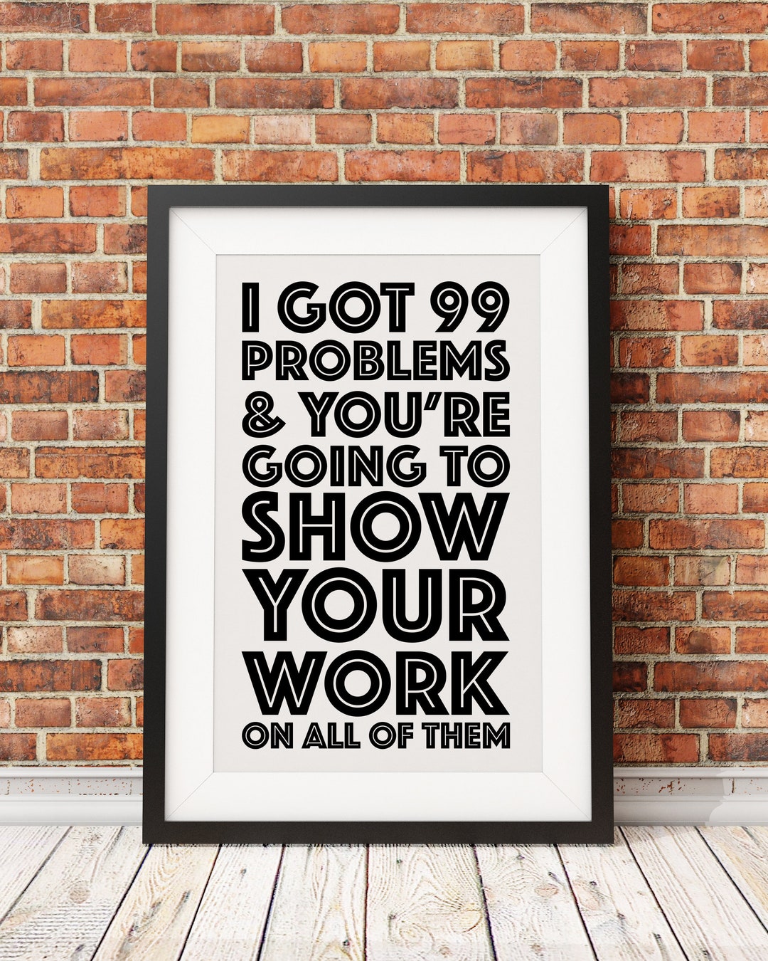 99 Math Problems - Etsy