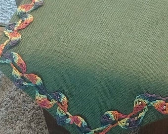 Eclectic table runner.