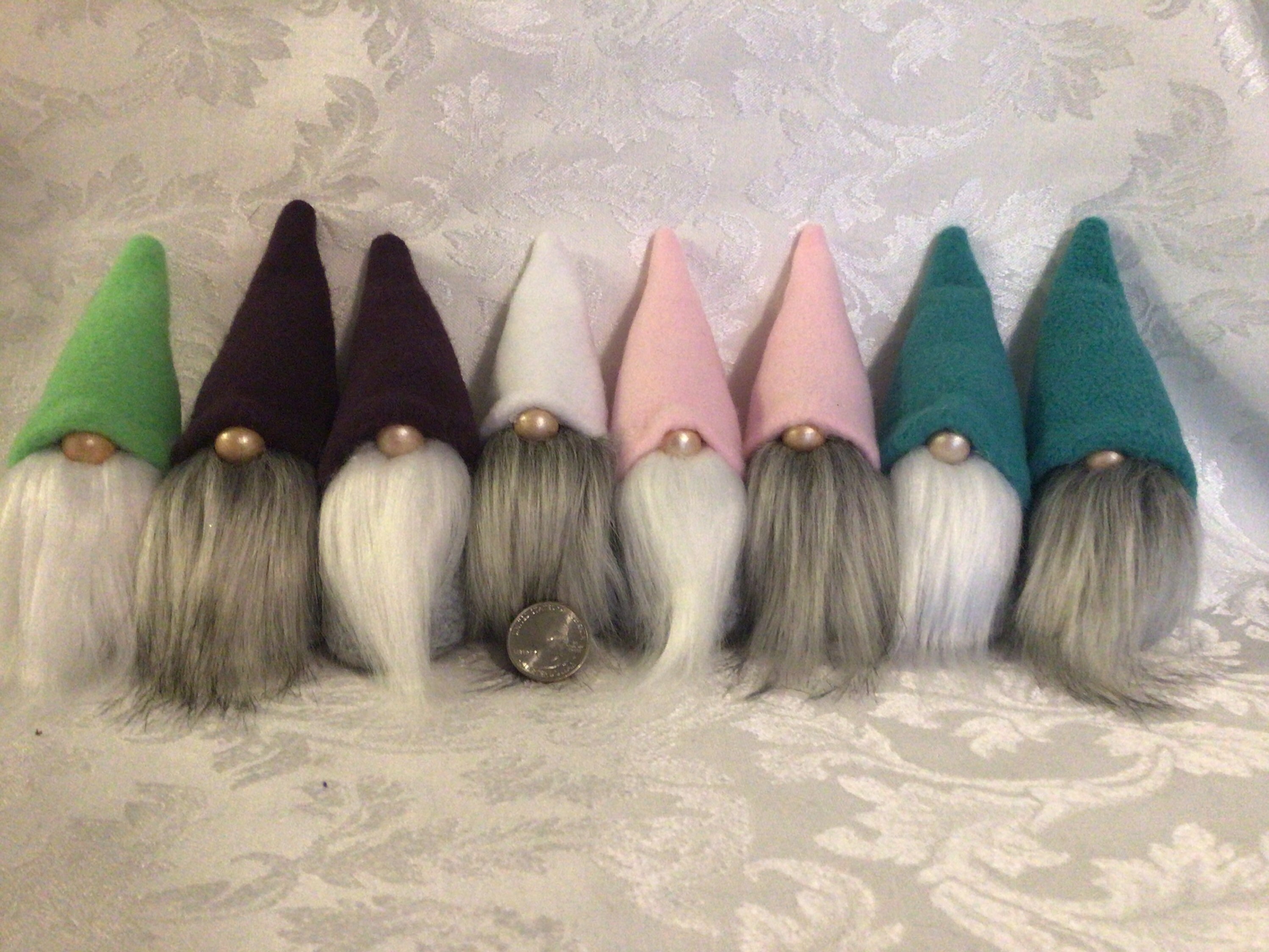 Tiny Gnomes in solid colors Etsy