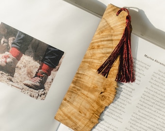Bookmarks/maple bookmarks/ gifts/with tassel/booklover gifts/book accessories/wedding favors/gifts for dad/Father&#39;s day gifts