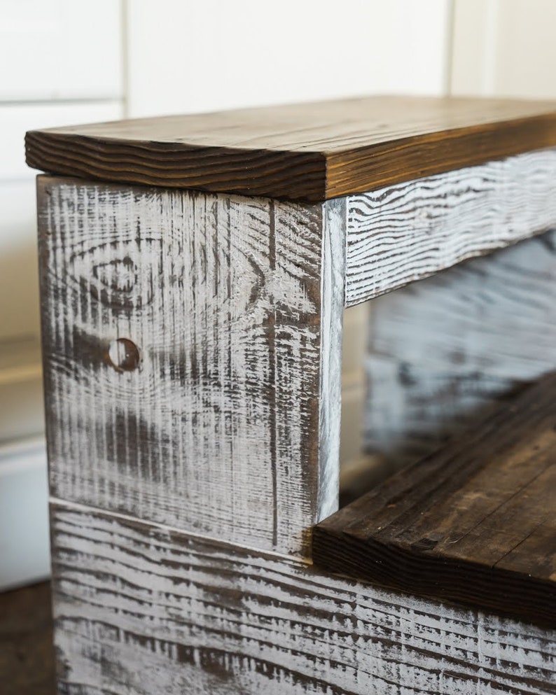 Rustic Farmhouse Kitchen Step Stool/ Kids Step Stool/ Bathroom Etsy