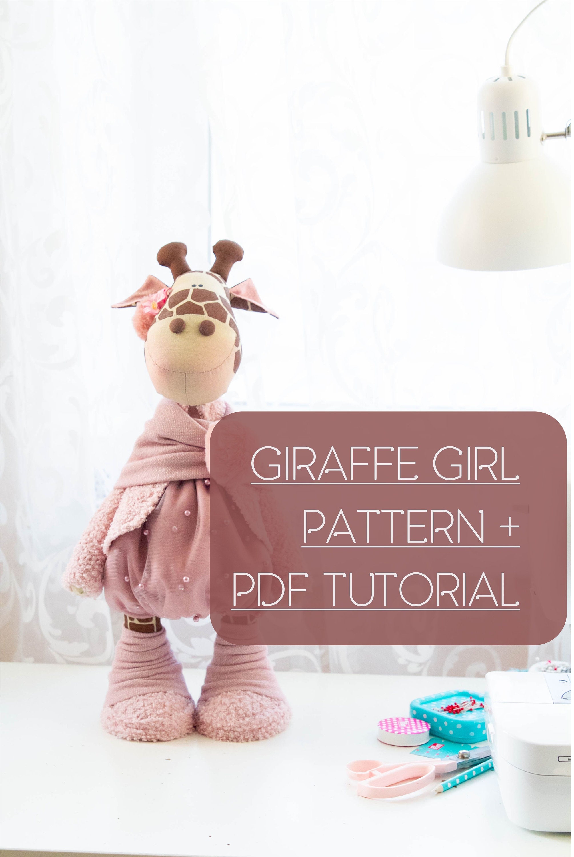 Giraffe Sewing Tutorial Giraffe Pattern PDF Detailed Tutorial Etsy