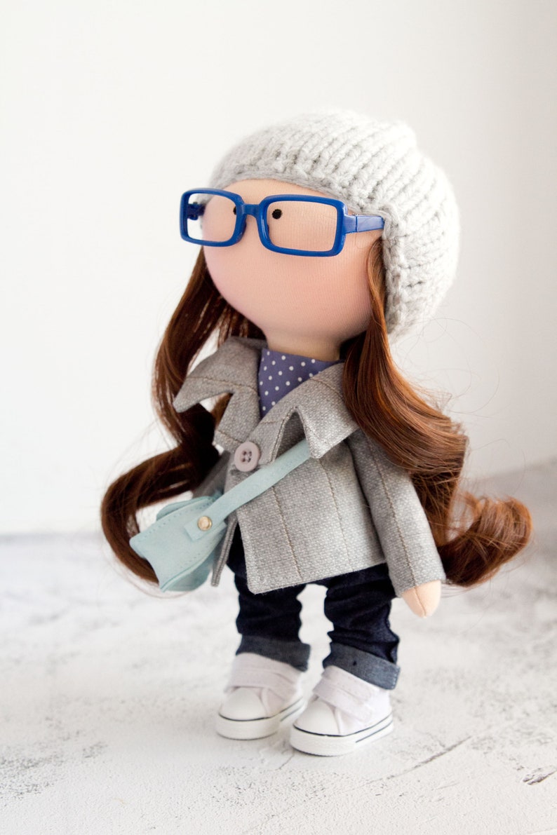 Doll With Glasses Birthday Gifts for Her Custom Doll Etsy