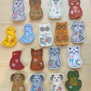Forest Friends Finger Felt Puppets