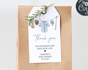 Editable Baseball Baby Shower Favor Tag, A Little Slugger Is On The Way Baby Shower Gift Tags, Baseball Clothes Sports Baby Shower Tag 01062