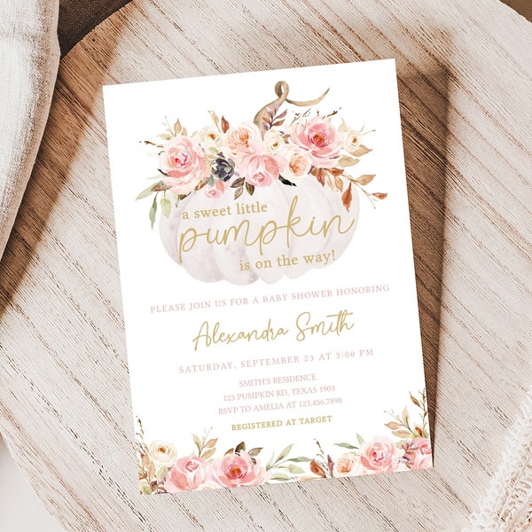 Fall Baby Shower Invitations Etsy