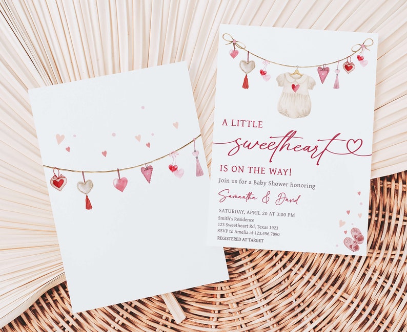 a couple of cards sitting on top of a wicker basket