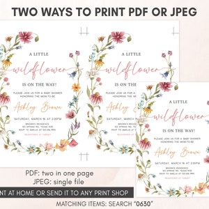 two ways to print a wedding card