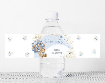 Étiquettes Personnalisées Pour Bouteilles D'eau - Motifs Ours En Peluche Mignons - Lot De 30 - Idéal Pour Baby Shower, Anniversaire, Fête Prénatale - 4