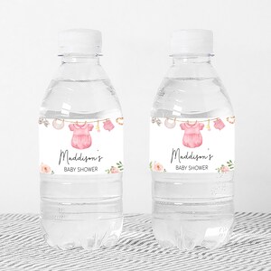 a bottle of water with a label on it