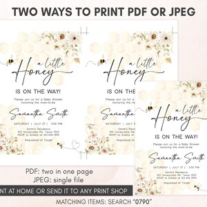 Bee Invitation Template