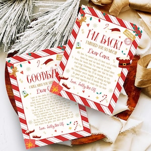 Bewerkbare elfaankomstbrief, ik ben terug kerstelfbrief, kerstelf afscheidsbrief, elfretourbrief, kerstelf welkomstbrief, 74SE
