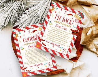Editable Elf Arrival Letter, I'm Back Christmas Elf Letter, Christmas Elf Goodbye Letter, Elf Return Letter, Santa Elf Welcome Letter, 74SE