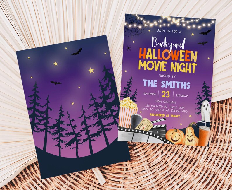 Movie Night Party Invite