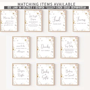 a set of nine matching items for a wedding