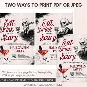 Halloween Party Invitation Template