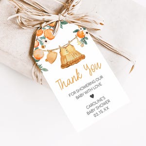 A Little Cutie Baby Shower Favor Tag