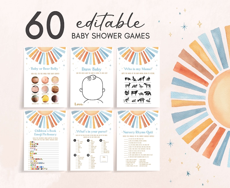a list of games for a baby shower
