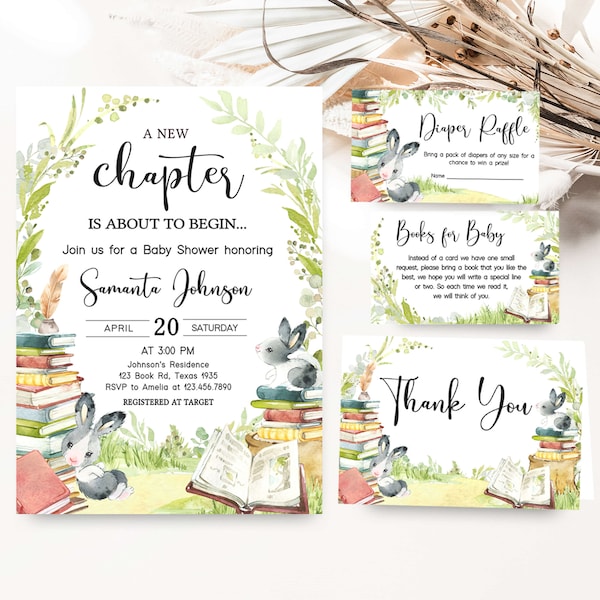 New Chapter Baby Shower Invite - Etsy