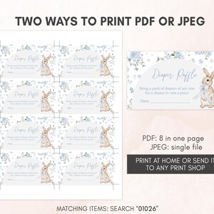 Blue Floral Bunny Books for Baby