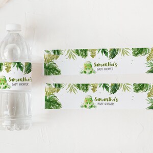 Editable Dinosaur Baby Shower Water Bottle Labels, Dino Baby Shower ...