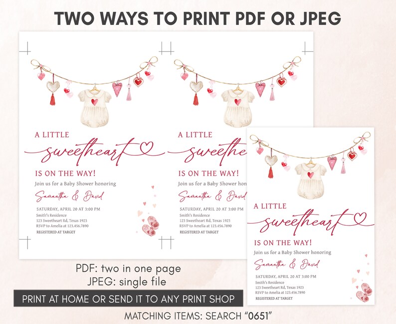 two ways to print a wedding suite