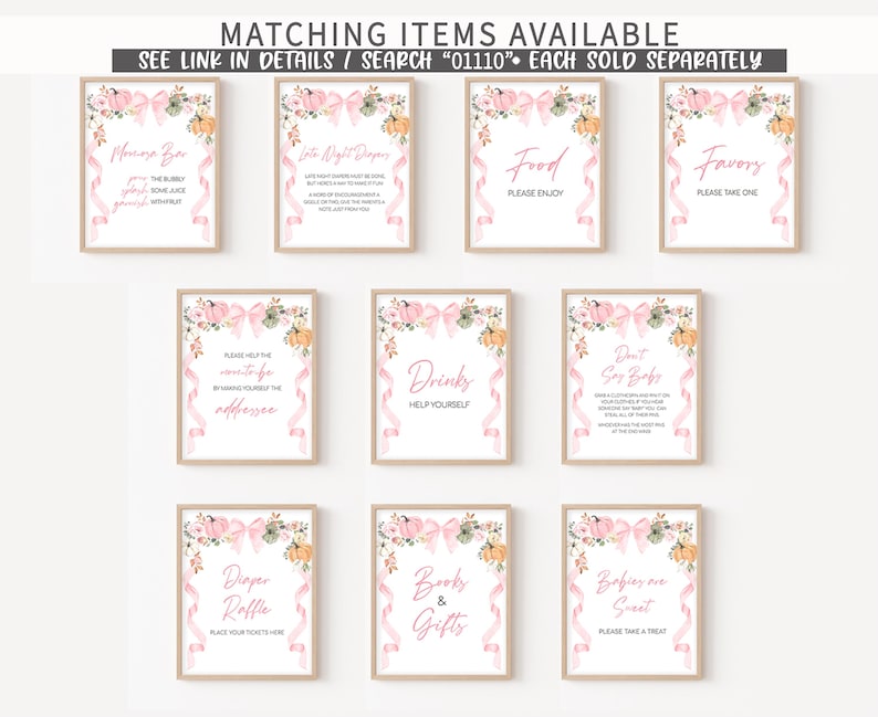 a set of eight pink and yellow floral wedding cards