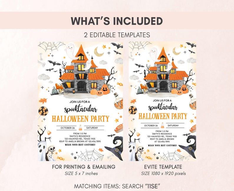 Spooktacular Invitation Set