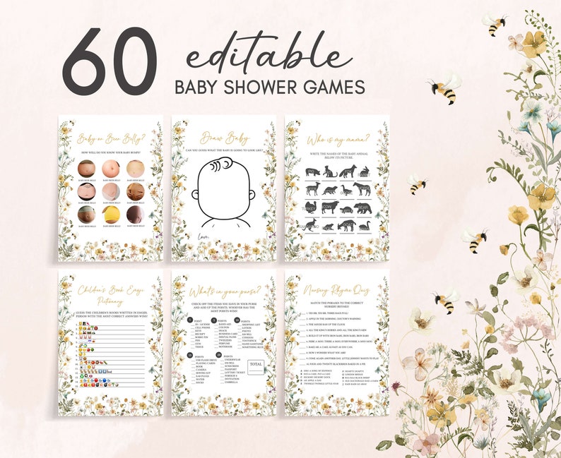 a list of games for a baby shower
