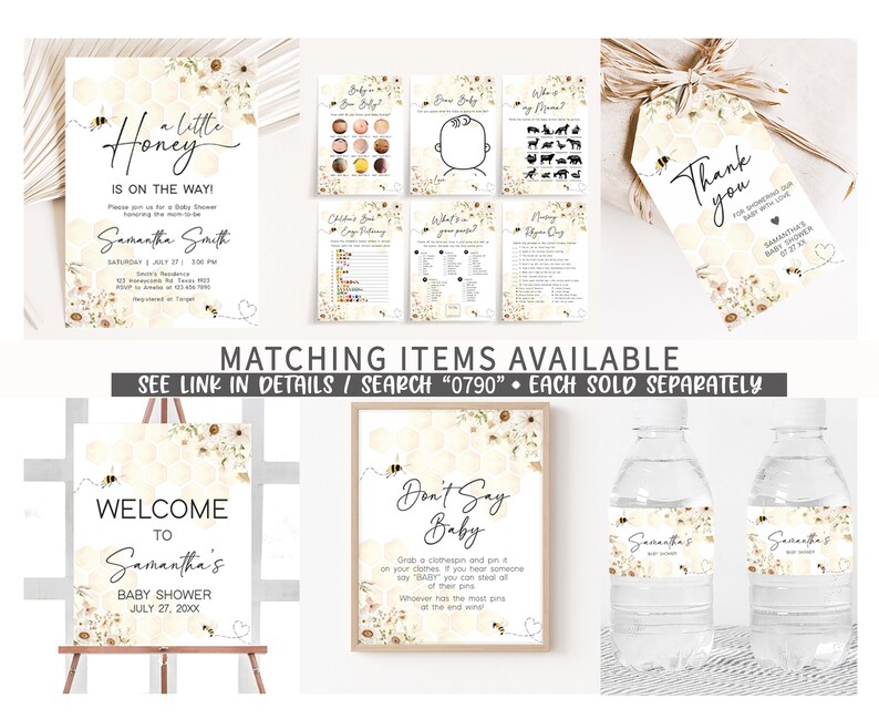 Honey Bee Printable Templates