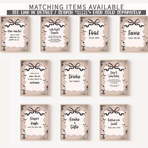 a set of nine matching items available for each item