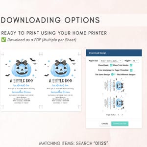 Minimalist A Little Boo Invite Template