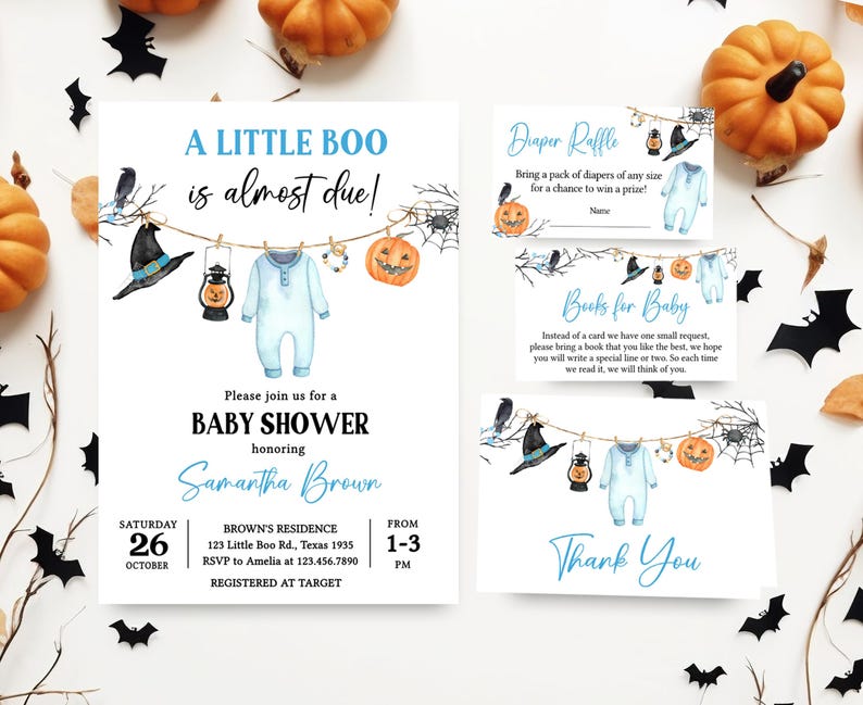Halloween Invitation Set