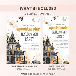 Spooktacular Party Invitation Set