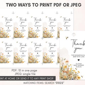 two ways to print a thank card for a friend