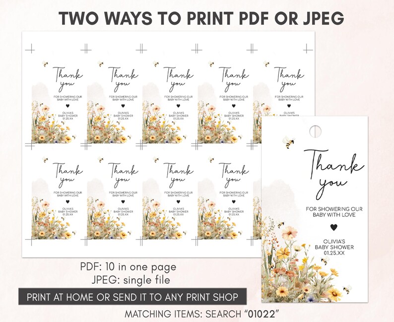 two ways to print a thank card for a friend