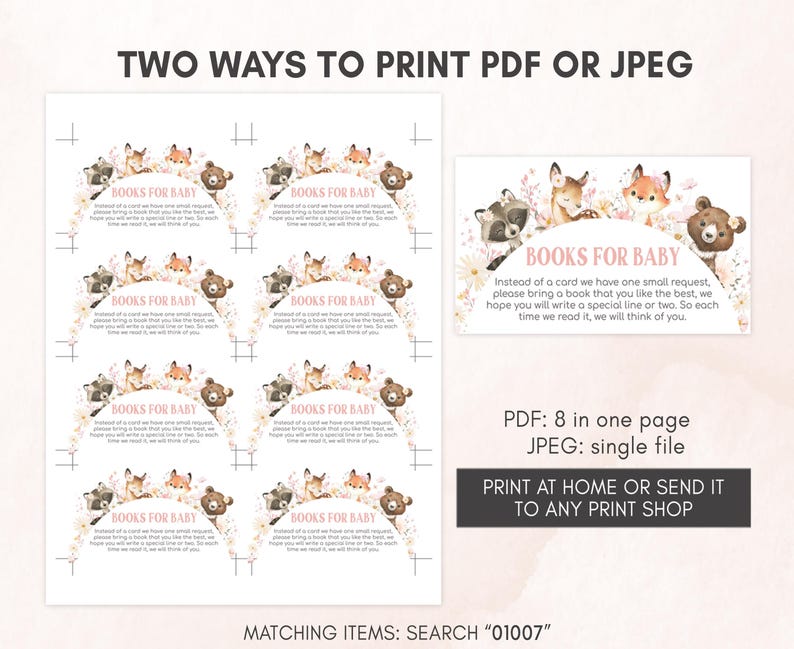 two ways to print for a baby shower