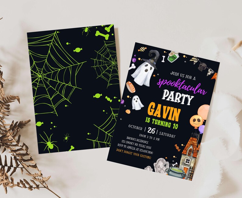 Spooktacular Halloween Invite