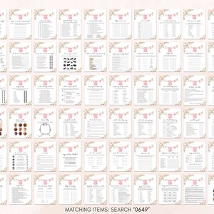 the wedding seating chart is shown in pink and white