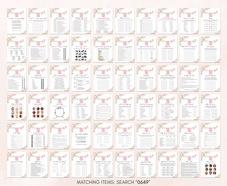 the wedding seating chart is shown in pink and white