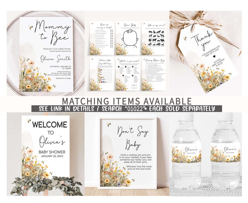 matching items available for a wedding