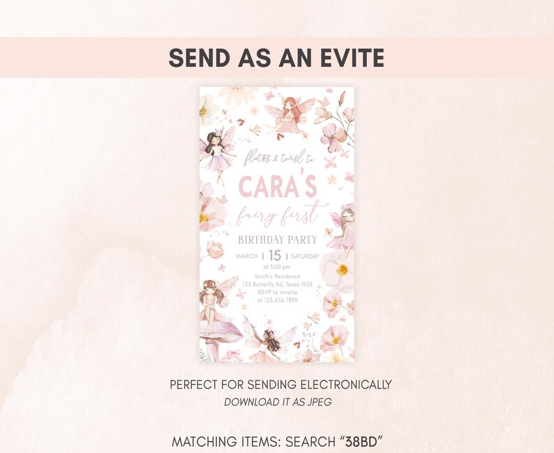Enchanted Fairy Evite