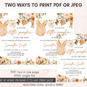 two ways to print for a baby shower