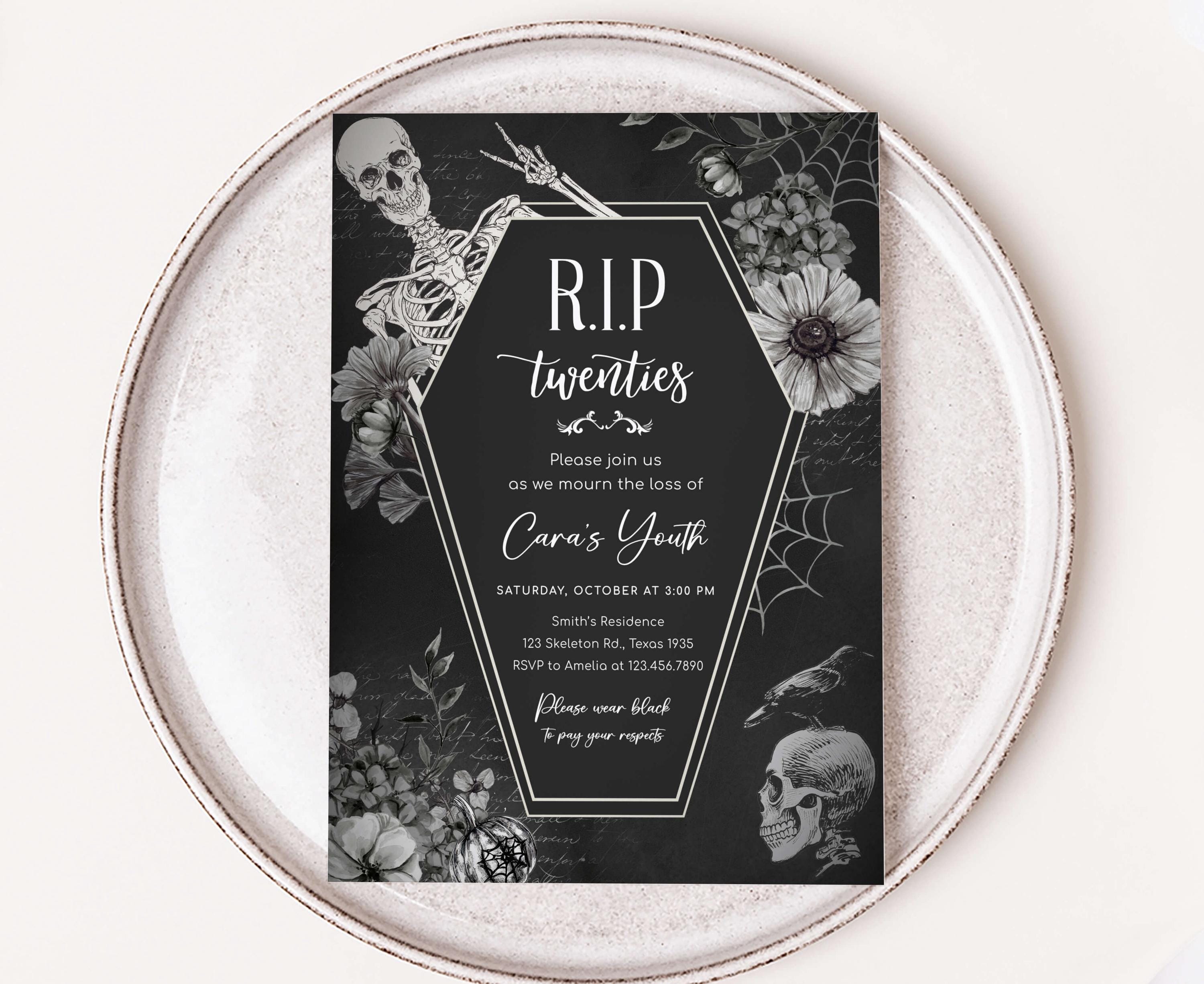 Death Announcement - Etsy Death Announcement - Etsy