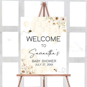 Honey Bee Welcome Sign