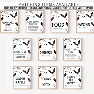 Bats Halloween Baby Signs