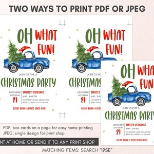 Oh What Fun Invitation Template